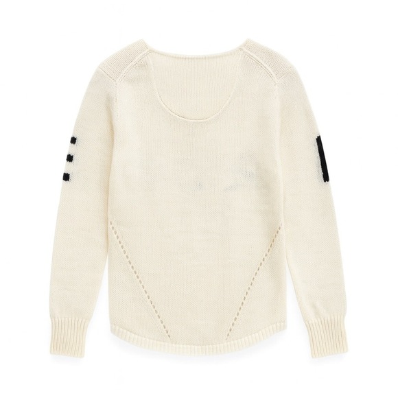 Goode Rider Women's Cream RIDE Sweater with Black Lettering XS - Picture 3 of 3